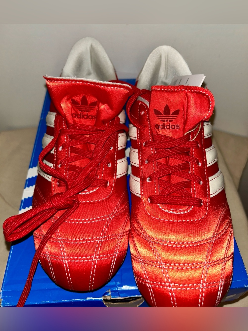 adidas Women's Taekwondo Lace "Better Scarlet". Size 6 New in Box with Tags - Picture 3 of 11